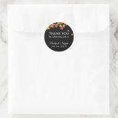 Black Herbst Maple Blätter fallen Danke Aufkleber (Tasche)