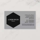 Black Hexagon - Abstrakt 090716(07) Visitenkarte (Rückseite)