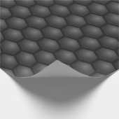 BLACK HEXAGON PATTERN GESCHENKPAPIER (Ecke)