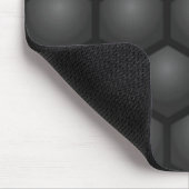 BLACK HEXAGON PATTERN MOUSEPAD (Ecke)