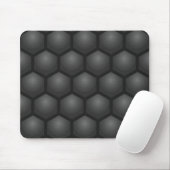 BLACK HEXAGON PATTERN MOUSEPAD (Mit Mouse)