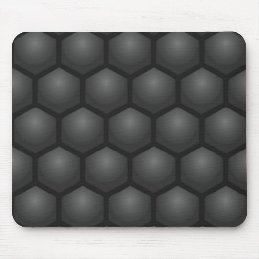 BLACK HEXAGON PATTERN MOUSEPAD (Vorne)