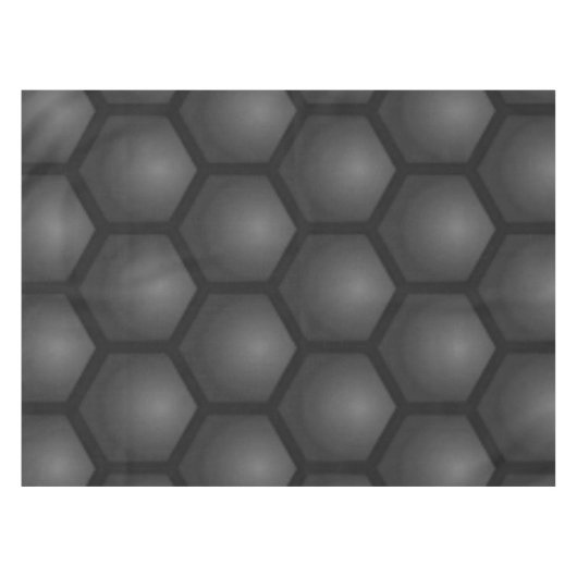 BLACK HEXAGON PATTERN TISCHDECKE (Vorderseite (Horizontal))