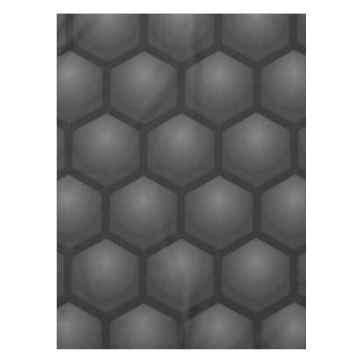 BLACK HEXAGON PATTERN TISCHDECKE (Vorderseite)