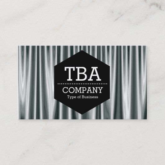 Black Hexagon - Silbervorhänge 02 Visitenkarte (Vorderseite)