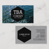 Black Hexagon - Sonne am Wasser Visitenkarte (Vorne/Hinten)