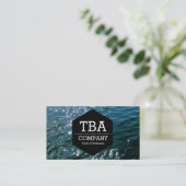 Black Hexagon - Sonne am Wasser Visitenkarte (Stehend Vorderseite)