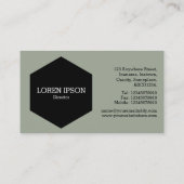 Black Hexagon - Wüstenlandschaft Visitenkarte (Rückseite)