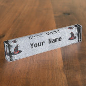 Black Hexenhut stars Niedlich Spiole Halloween Namensplakette (Seite)