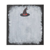 Black Hexenhut stars Niedlich Spiole Halloween Notizblock (Vorderseite)