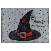 Black Hexenhut stars Niedlich Spiole Halloween Schneidebrett (Vorderseite)