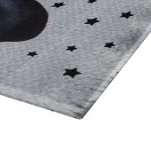 Black Hexenhut stars Niedlich Spiole Halloween Schneidebrett (Ecke)