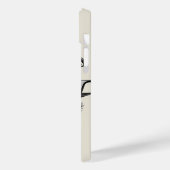 Black Hexenhutheft W Custom Initial Case-Mate iPhone Hülle (Rückseite / Links)