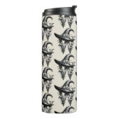 Black Hexenhutheft W Custom Initial Thermosbecher (Nach links gedreht)