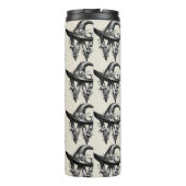 Black Hexenhutheft W Custom Initial Thermosbecher (Rückseite)