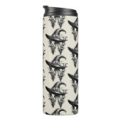 Black Hexenhutheft W Custom Initial Thermosbecher (Nach rechts gedreht)