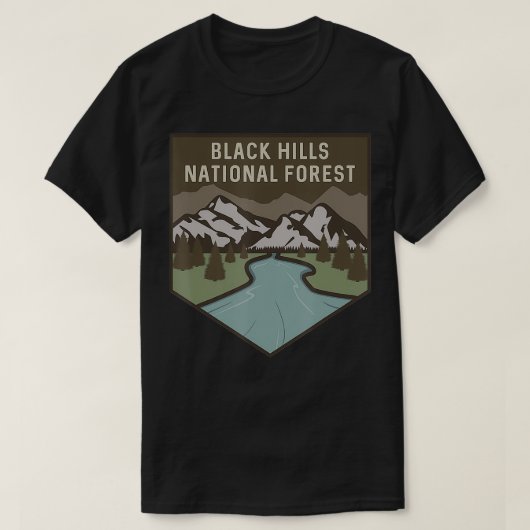 Black Hills National Forest Nature Lover T-Shirt (Design vorne)