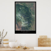 Black Hills National Forest South Dakota Satellite Poster (Küche)