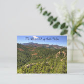 Black Hills South Dakota Postkarte (Stehend Vorderseite)