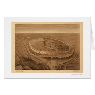 Black Hills von Ansicht 1880 Dakotas Birdseye