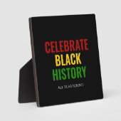 BLACK HISTORORY MONAT feiern ganzjährig Fotoplatte (Vorderseite)