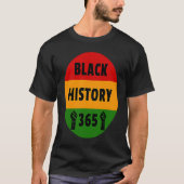 Black History 365 Power Fist Artwork T-Shirt (Vorderseite)
