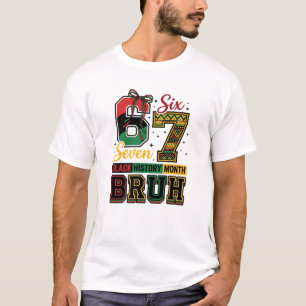 Black History 67 Virales Six Seven Meme T-Shirt