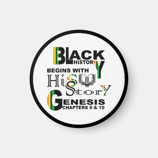 Black History beginnt w/hiShow© Magnet RndRBDR. (Vorne)