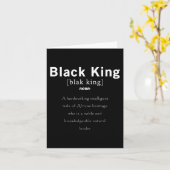 Black History Black King Definition stolz auf Afri Karte (Gelbe Blume)