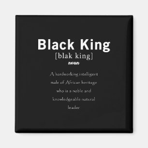 Black History Black King Definition stolz auf Afri Magnet