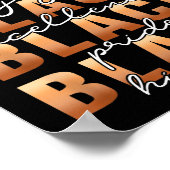 Black History Black Love Joy Exellence Pride Melan Poster (Ecke)