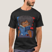 Black History Book Panther Party Patriotic Afro 19 T-Shirt (Vorderseite)