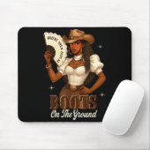 Black History Boots On The Ground Cowgirl Western  Mousepad (Mit Mouse)