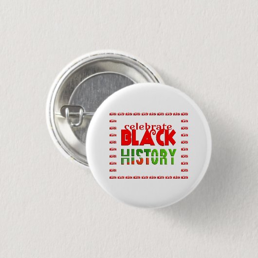 BLACK HISTORY CELEBRAT BUTTON (Vorne & Hinten)