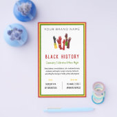 Black History Celebration Event United Business Flyer (Einzeln)