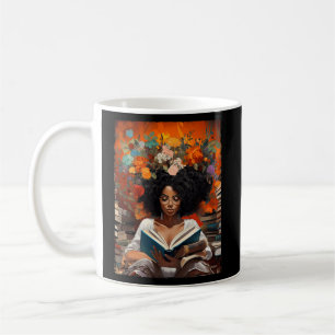 Black History Educated Book Melanin Queen Kaffeetasse
