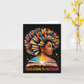 Black History Education Is Dom Books Black History Karte (Gelbe Blume)