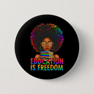 Black History Education Is Freedom Bücher Lehrer W Button
