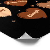 Black History Fists Diversity Equity Melanin Afric Poster (Ecke)