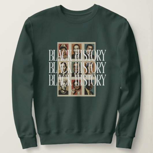 Black History Heritage Graphic Unisex Sweatshirt (Design vorne)