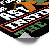 Black History Honoring Past Inspiring Future Poster (Ecke)