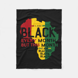 Black History I lehrt Afrikaner Melanin Men Fleecedecke