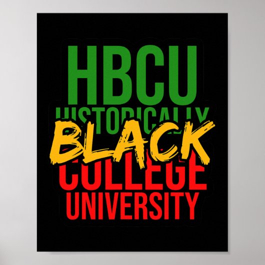 Black History Influenza Hbcu Traum wie Martin I Poster (Vorne)