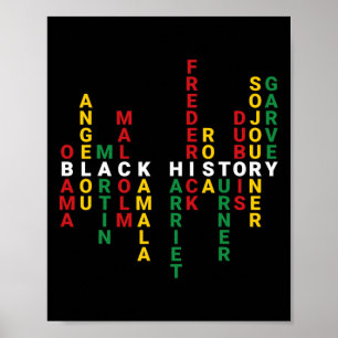 Black History Inspiriere Black Leaders African Ame Poster