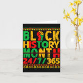 Black History Is American History African Men Wome Karte (Gelbe Blume)