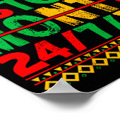 Black History Is American History African Men Wome Poster (Ecke)