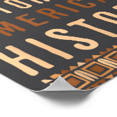 Black History Is American History Melanin Black Pr Poster (Ecke)