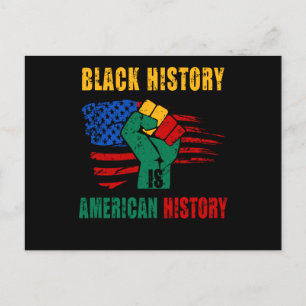 Black History Is American History Month Postkarte