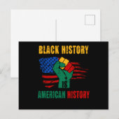 Black History Is American History Month Postkarte (Vorne/Hinten)