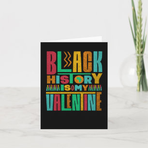 Black History ist mein Valentinstag-Aufkleber  Karte